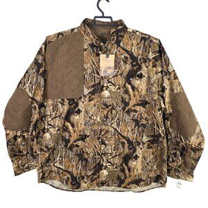 Mens North River Brown Deer Camouflage Hunting Shirt Button Up Long Sleeve 2XL